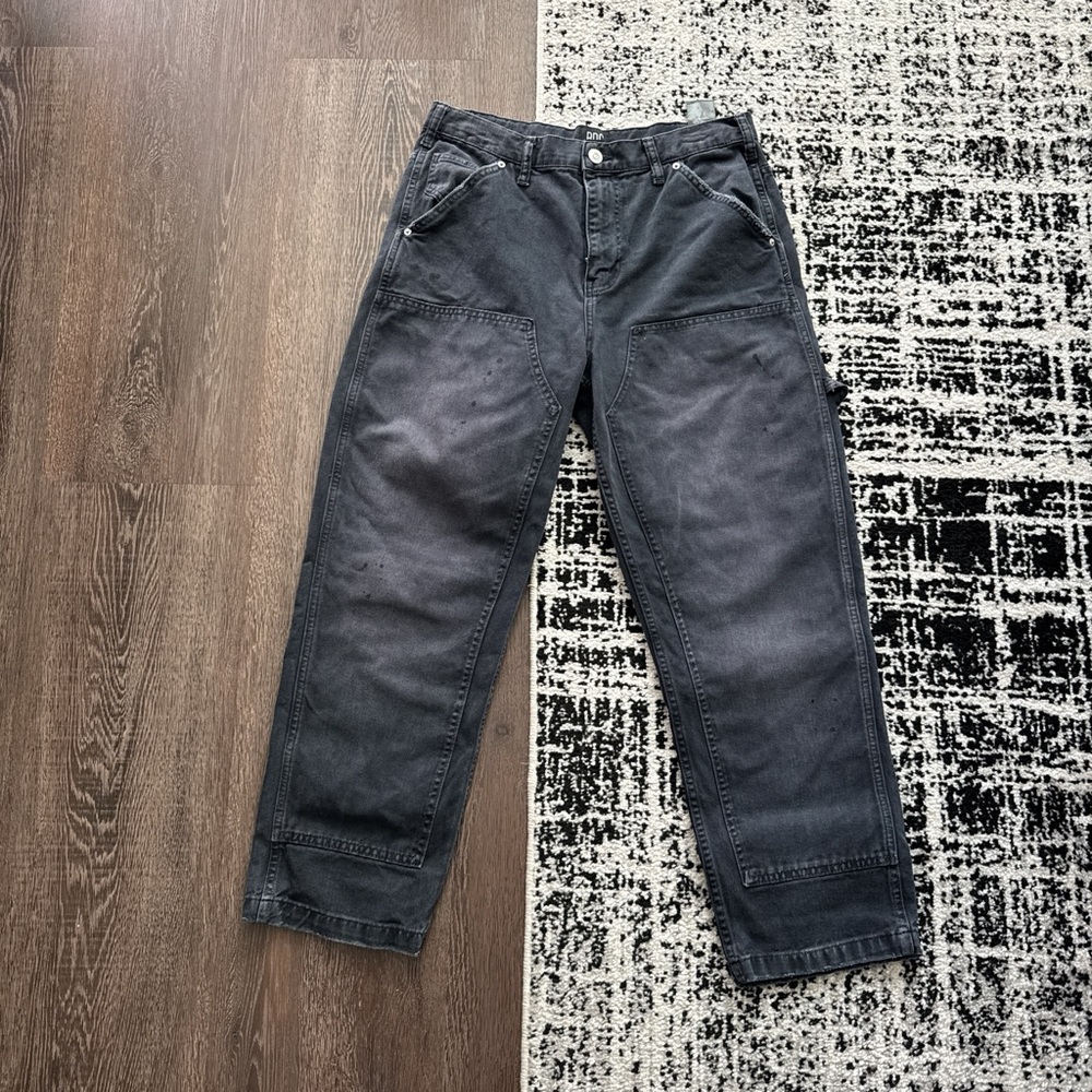 Urban Outfitters Men's Relaxed Jeans — Washed Black